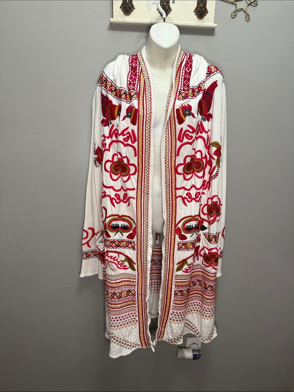 Johhny Was Embroidered Duster XL